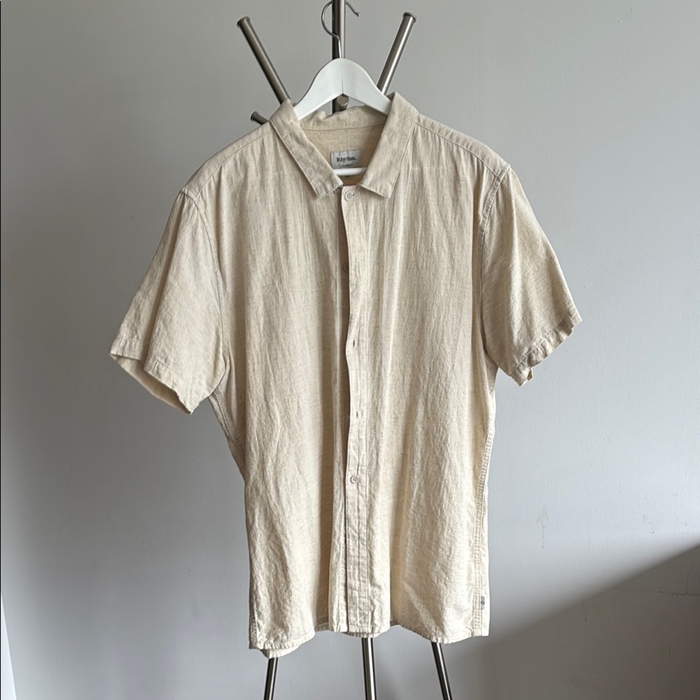 Rhythm Off White cotton/linen shirt